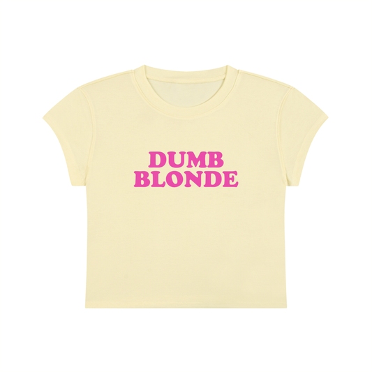 Dumb Blonde Cropped T-Shirt