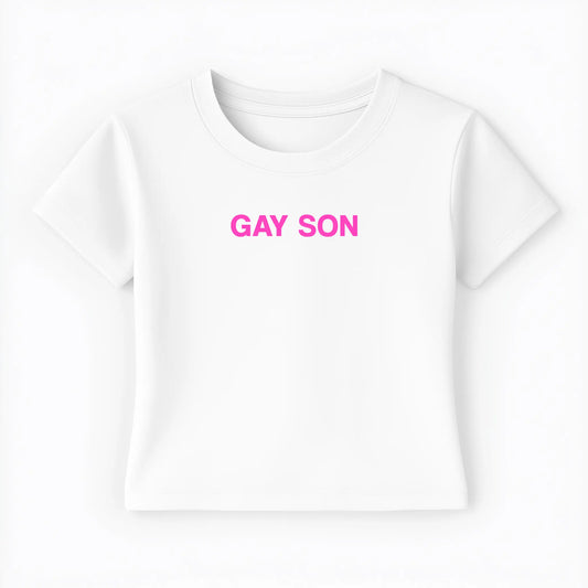 gay son Baby Tee - Lolita Sinz