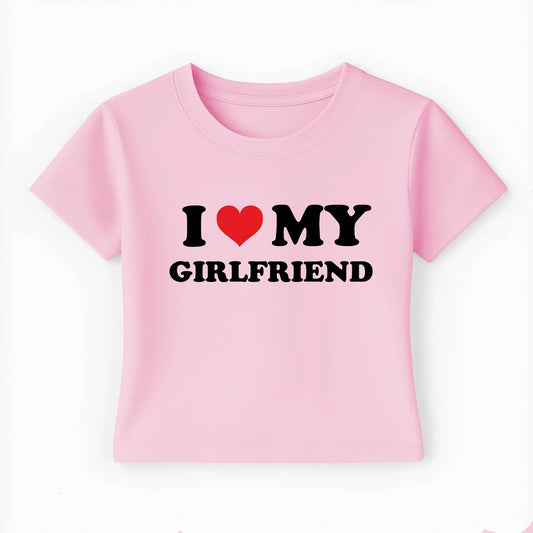 I love my girlfriend Baby Tee Lolita Sinz Mein Shop
