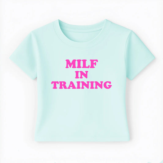 milf in training Baby Tee - Lolita Sinz