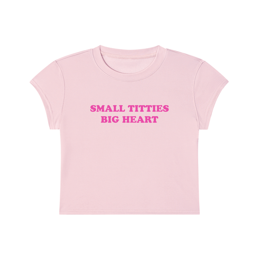 Small Titties Big Heart Cropped T-Shirt