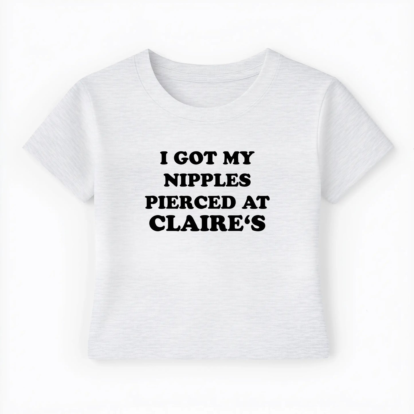 I got my nipples pierced at claire's Baby Tee - Lolita Sinz