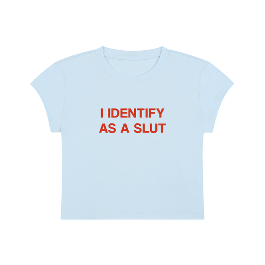 I Identify As A Slut Cropped T-Shirt