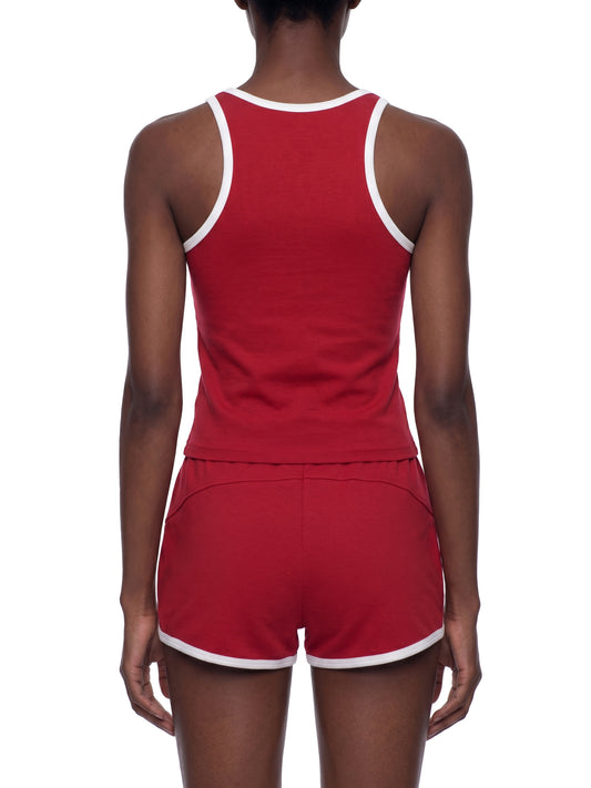 Women's Color Block Cropped Tank Top