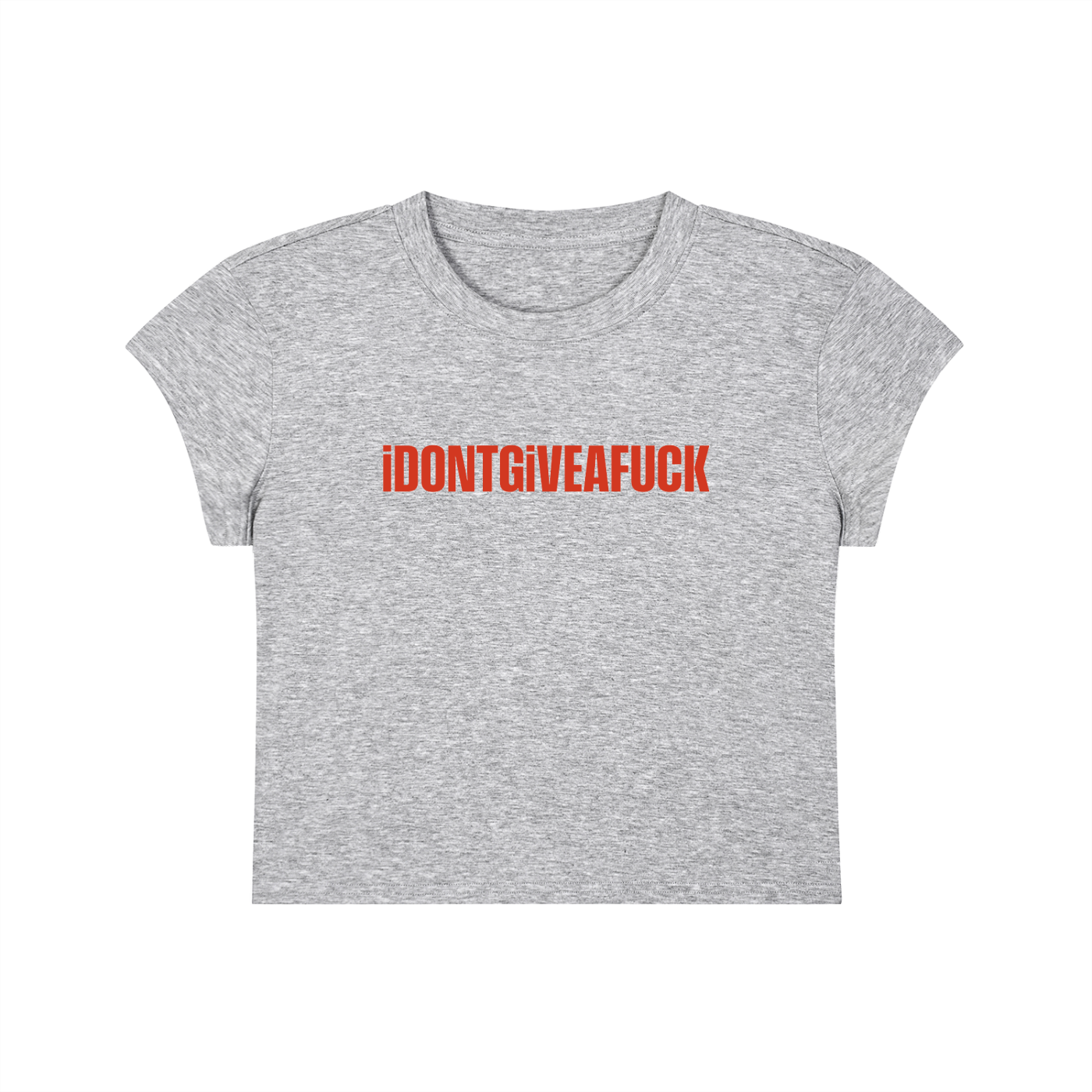 I Don't Give A Fuck Cropped T-Shirt