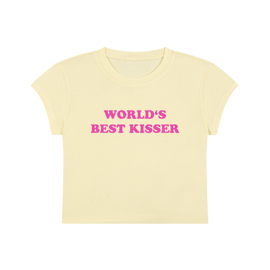 World's Best Kisser Cropped T-Shirt