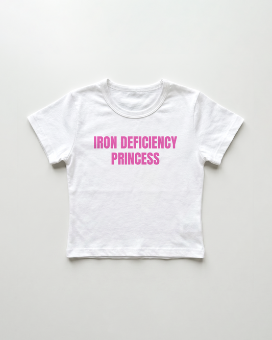 iron deficiency cropped Baby Tee