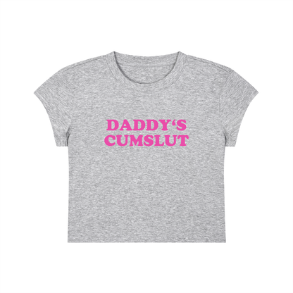 Daddy's Cumslut Cropped T-Shirt
