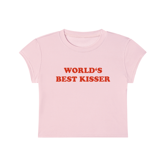 World's Best Kisser Cropped T-Shirt
