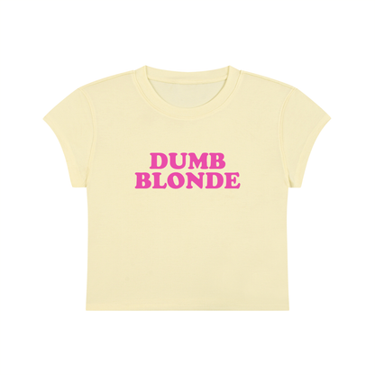 Dumb Blonde Cropped T-Shirt