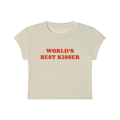 World's Best Kisser Cropped T-Shirt