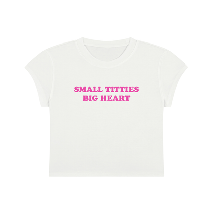 Small Titties Big Heart Cropped T-Shirt