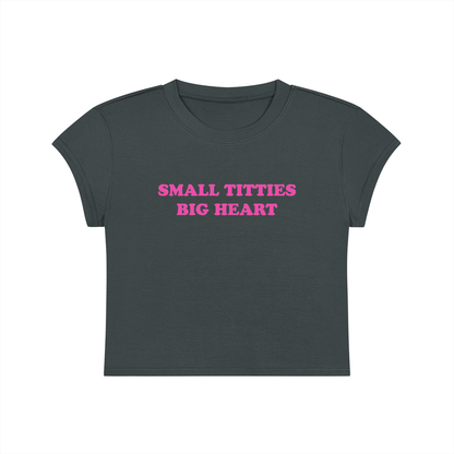 Small Titties Big Heart Cropped T-Shirt