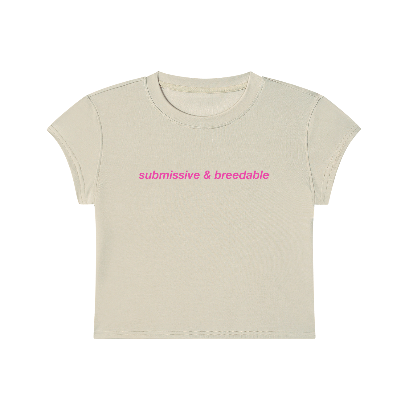 Submissive And Breedable Cropped T-Shirt