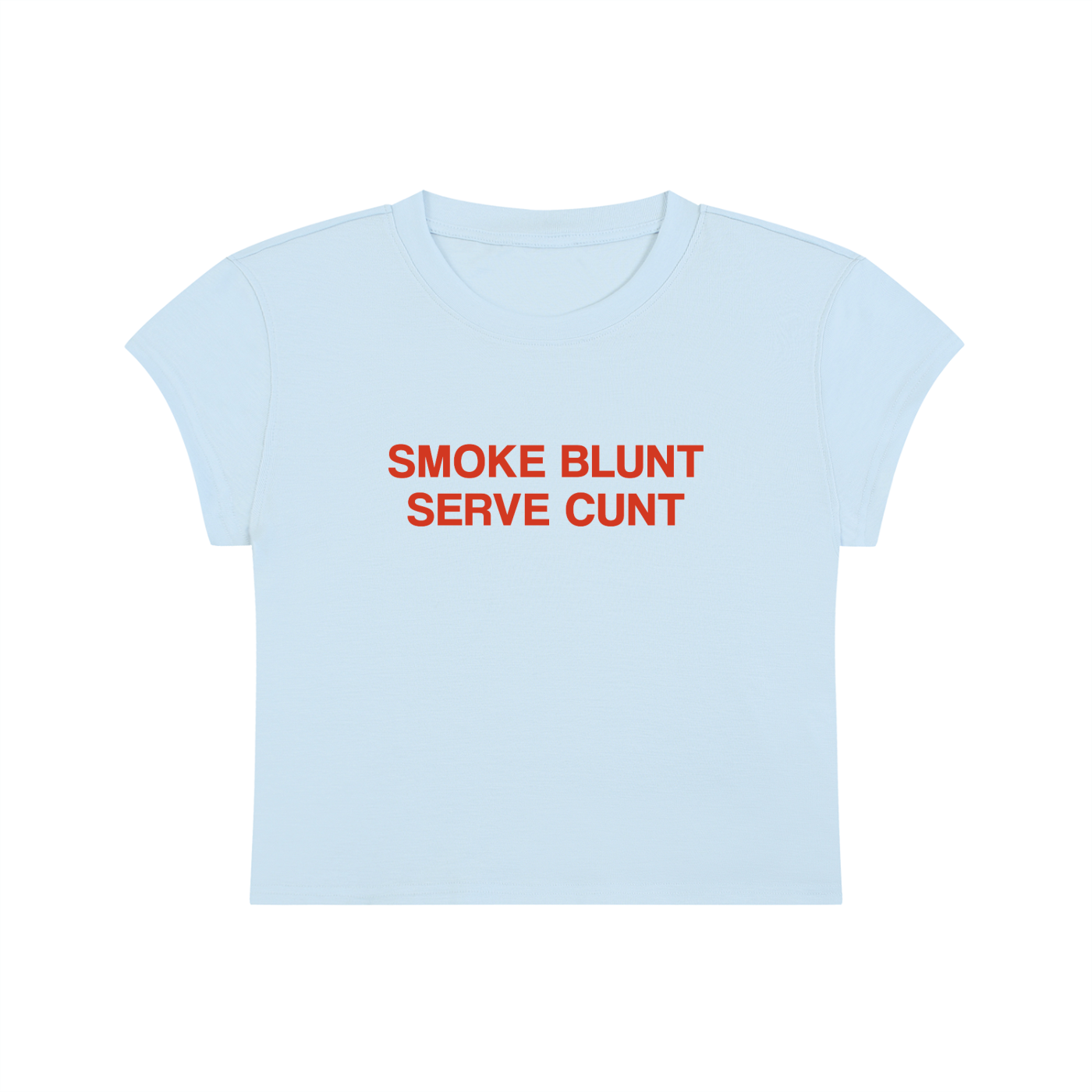 Smoke Blunt Serve Cunt Cropped T-Shirt