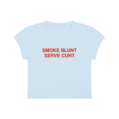 Smoke Blunt Serve Cunt Cropped T-Shirt