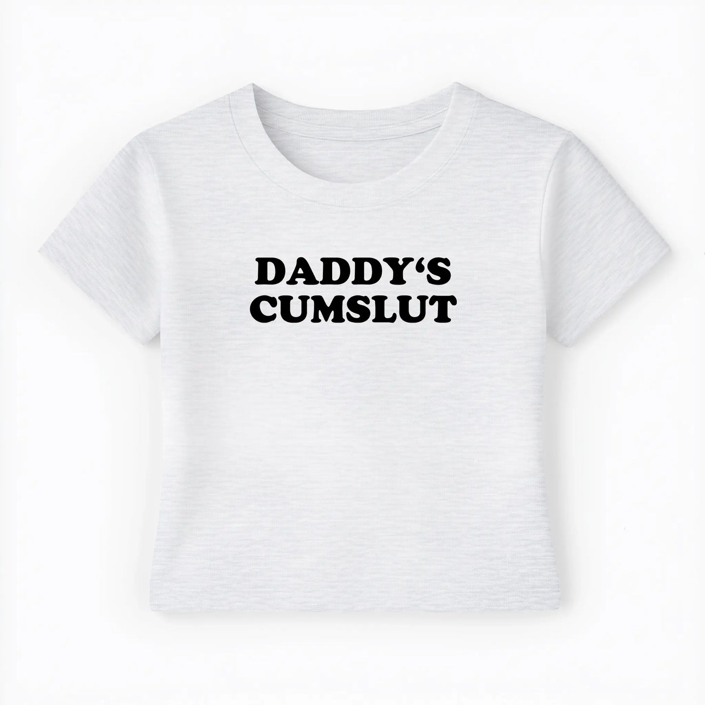 daddy's cumslut Baby Tee - Lolita Sinz