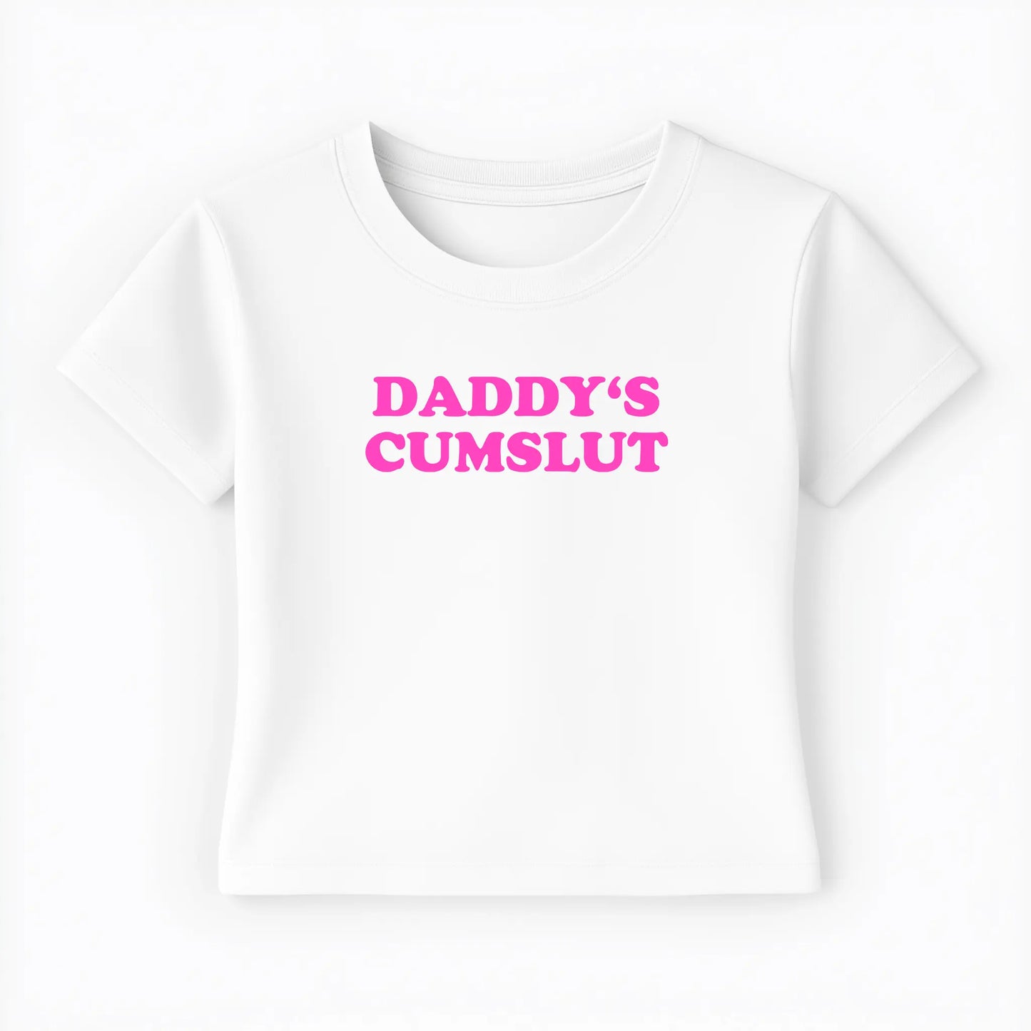 daddy's cumslut Baby Tee - Lolita Sinz
