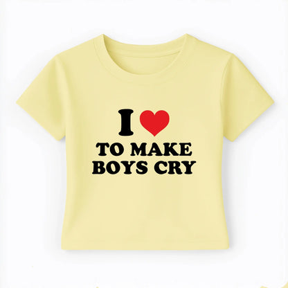 I love to make boys cry Baby Tee Lolita Sinz Mein Shop