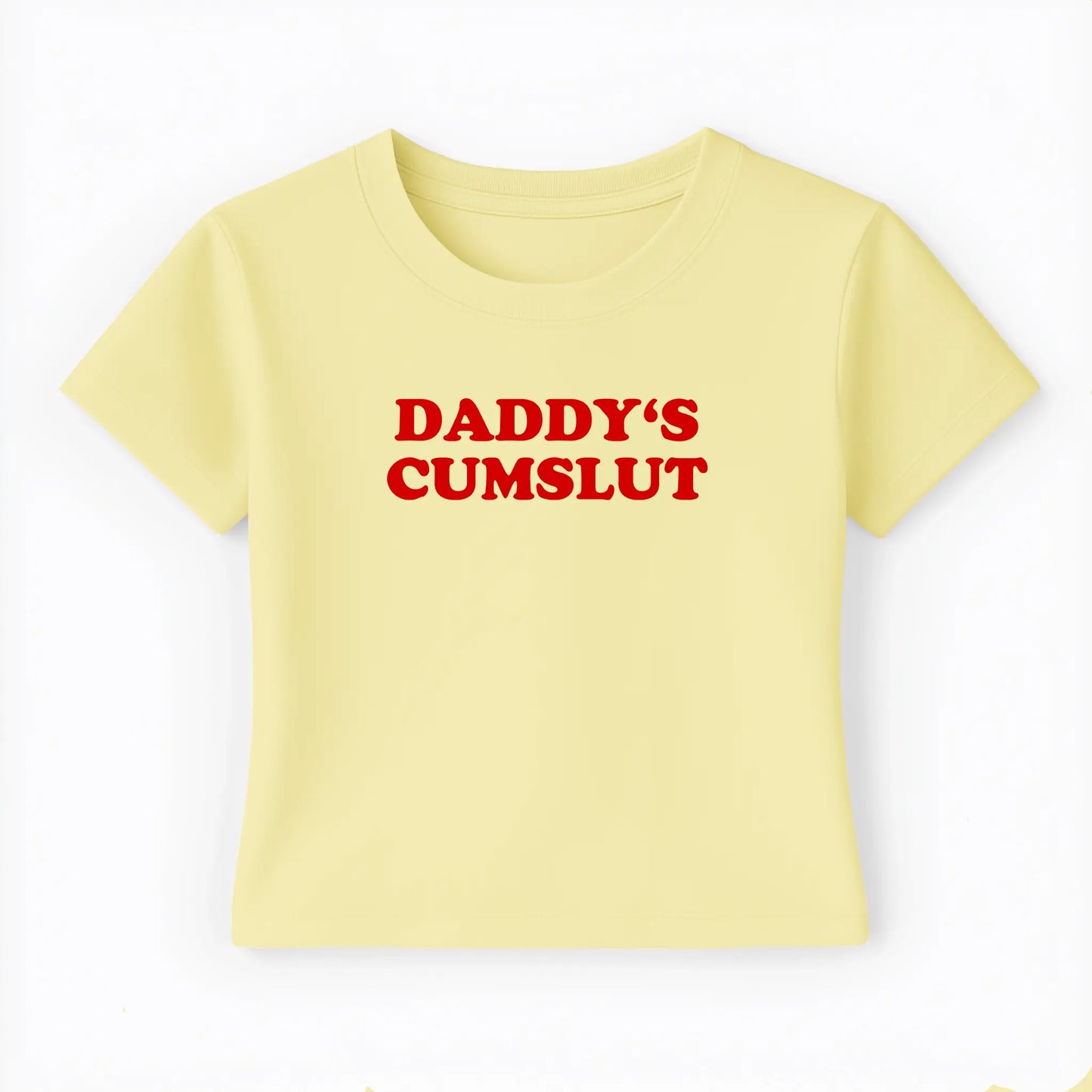 daddy's cumslut Baby Tee - Lolita Sinz