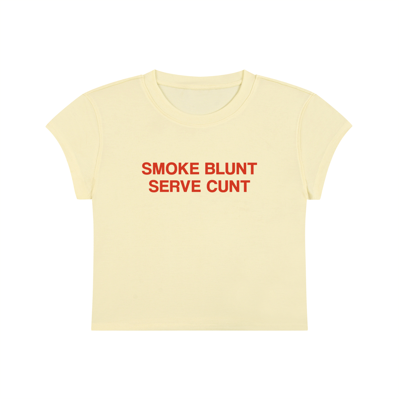 Smoke Blunt Serve Cunt Cropped T-Shirt