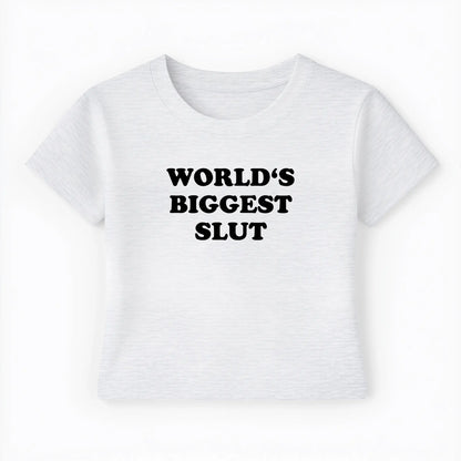 world's biggest slut Baby Tee - Lolita Sinz