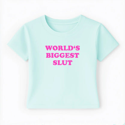 world's biggest slut Baby Tee - Lolita Sinz