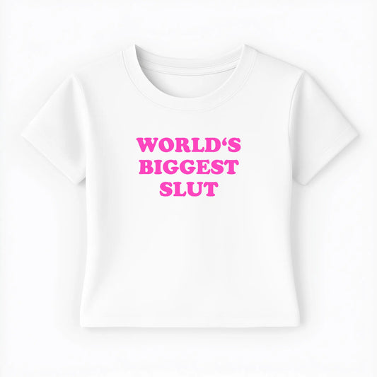 world's biggest slut Baby Tee - Lolita Sinz