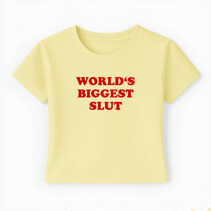 world's biggest slut Baby Tee - Lolita Sinz