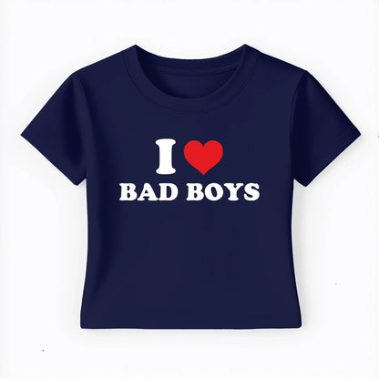 I love bad boys Baby Tee Lolita Sinz Mein Shop
