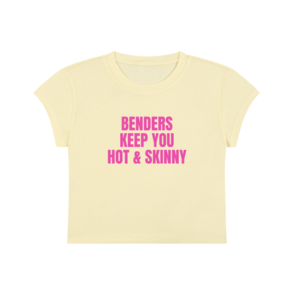 Benders Keep You Hot Andy Skinny Cropped T-Shirt