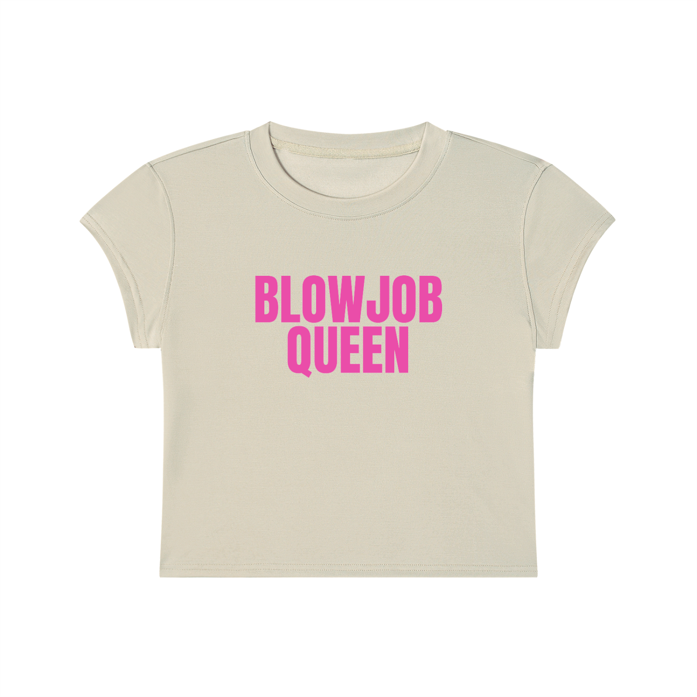 Blowjob Queen Cropped T-Shirt