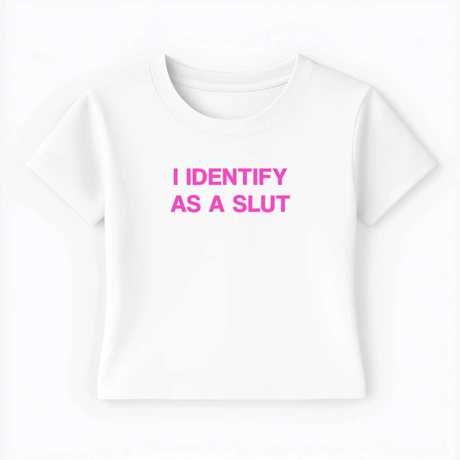 I identify as a slut Baby Tee - Lolita Sinz