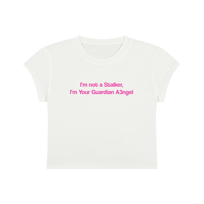 I'm Not A Stalker I'm Your Guardian Angel Cropped T-Shirt