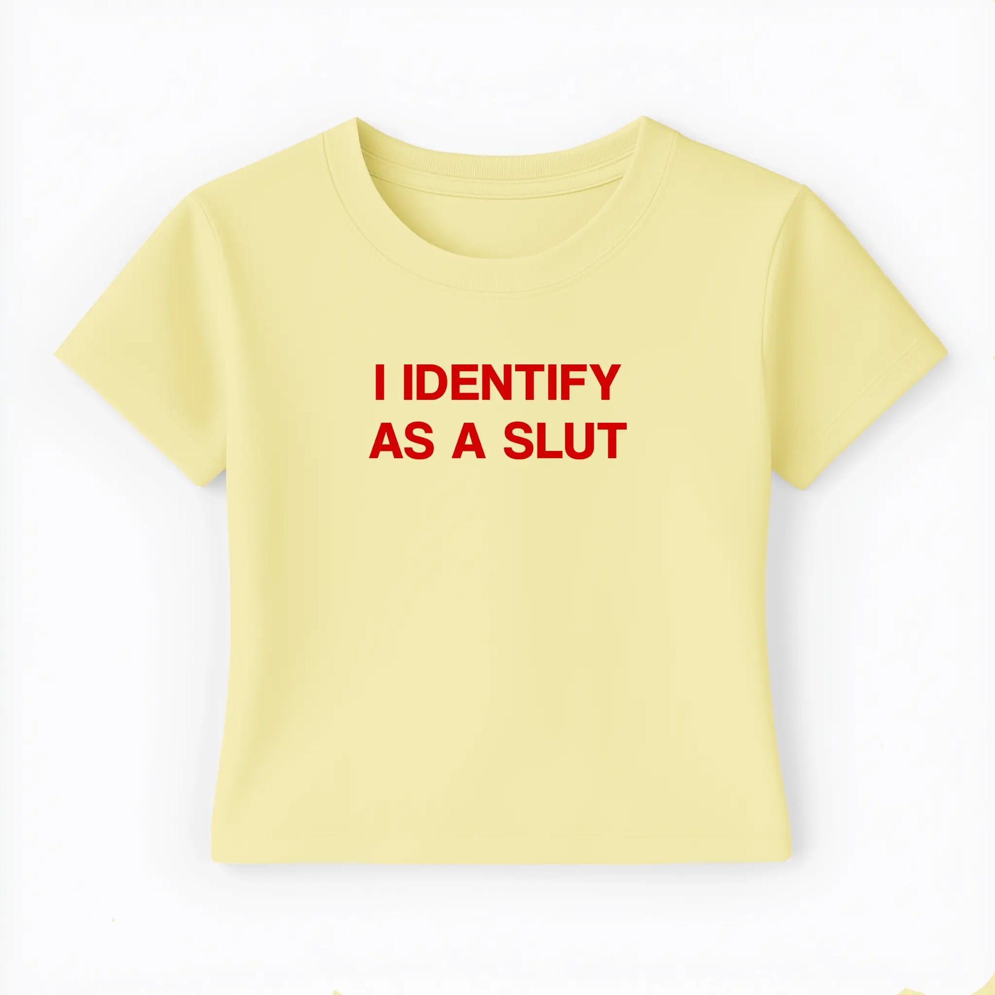 I identify as a slut Baby Tee - Lolita Sinz