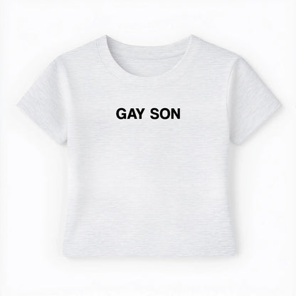 gay son Baby Tee - Lolita Sinz
