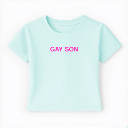 gay son Baby Tee - Lolita Sinz