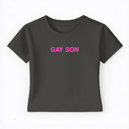 gay son Baby Tee - Lolita Sinz