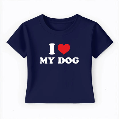 I love my dog Baby Tee Lolita Sinz Mein Shop