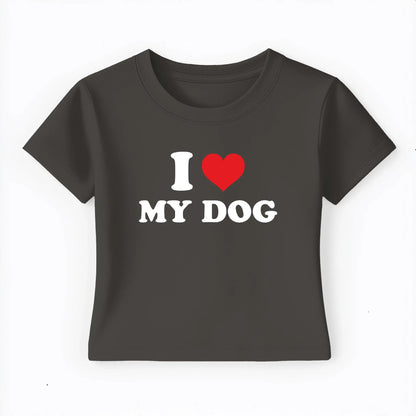 I love my dog Baby Tee Lolita Sinz Mein Shop