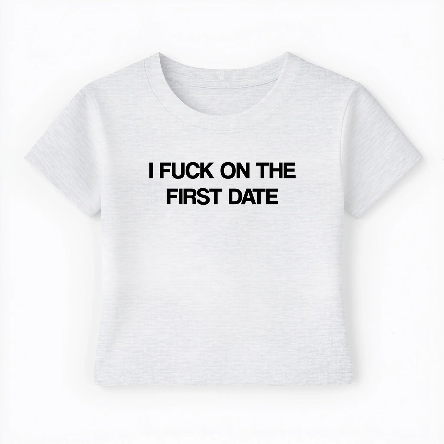 I fuck on the first date Baby Tee - Lolita Sinz