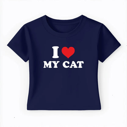 I love my cat Baby Tee Lolita Sinz Mein Shop