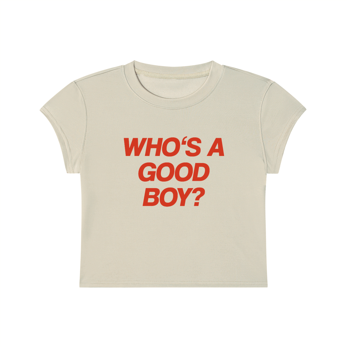 Who's A Good Boy Cropped T-Shirt