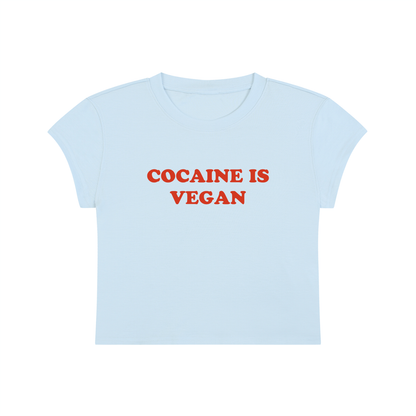 Cocaine Is Vegan Cropped T-Shirt