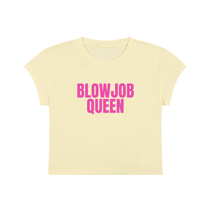 Blowjob Queen Cropped T-Shirt