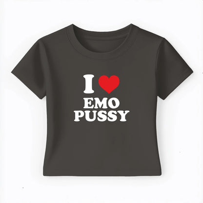 I love emo pussy Baby Tee Lolita Sinz Mein Shop