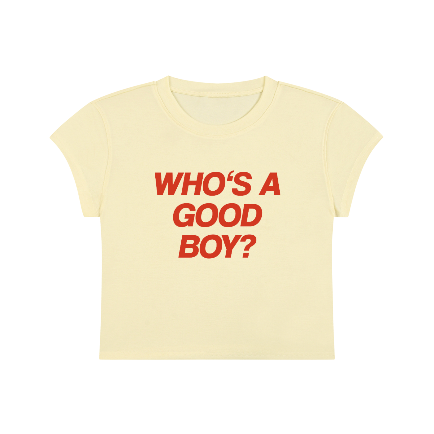 Who's A Good Boy Cropped T-Shirt