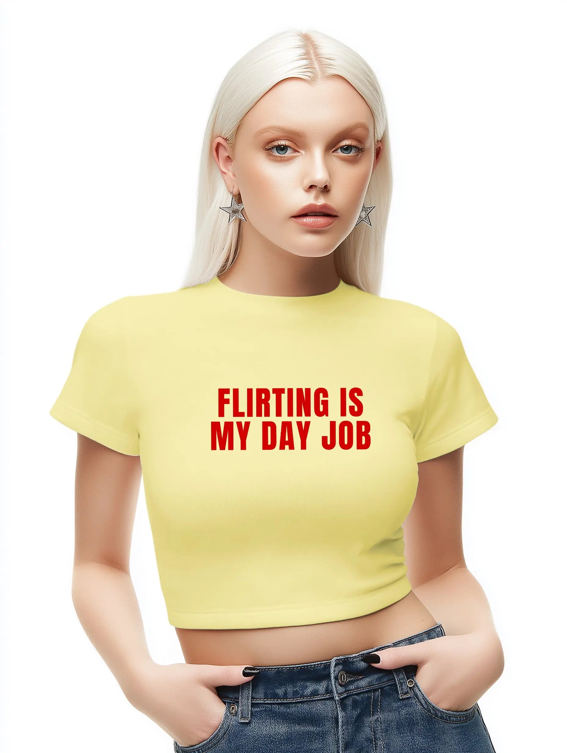 flirting is my day job Baby Tee Lolita Sinz Mein Shop