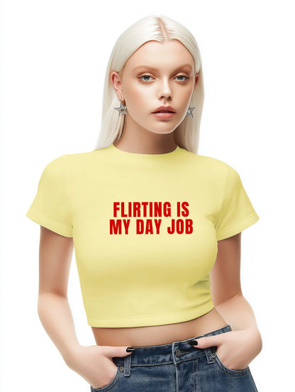 flirting is my day job Baby Tee Lolita Sinz Mein Shop