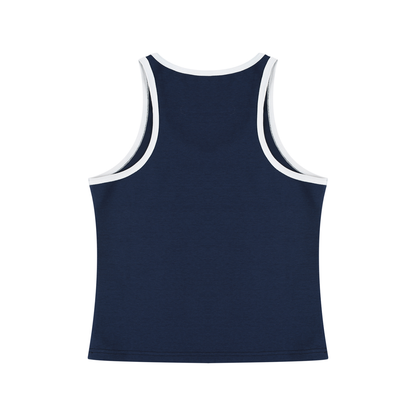 Women's Color Block Cropped Tank Top